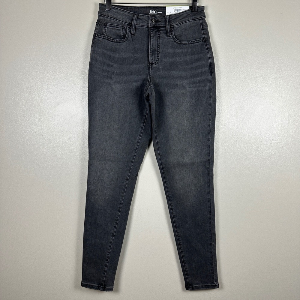 INC International Concepts‎ Women's 4 Skinny Jeans Grey Mid Rise NEW